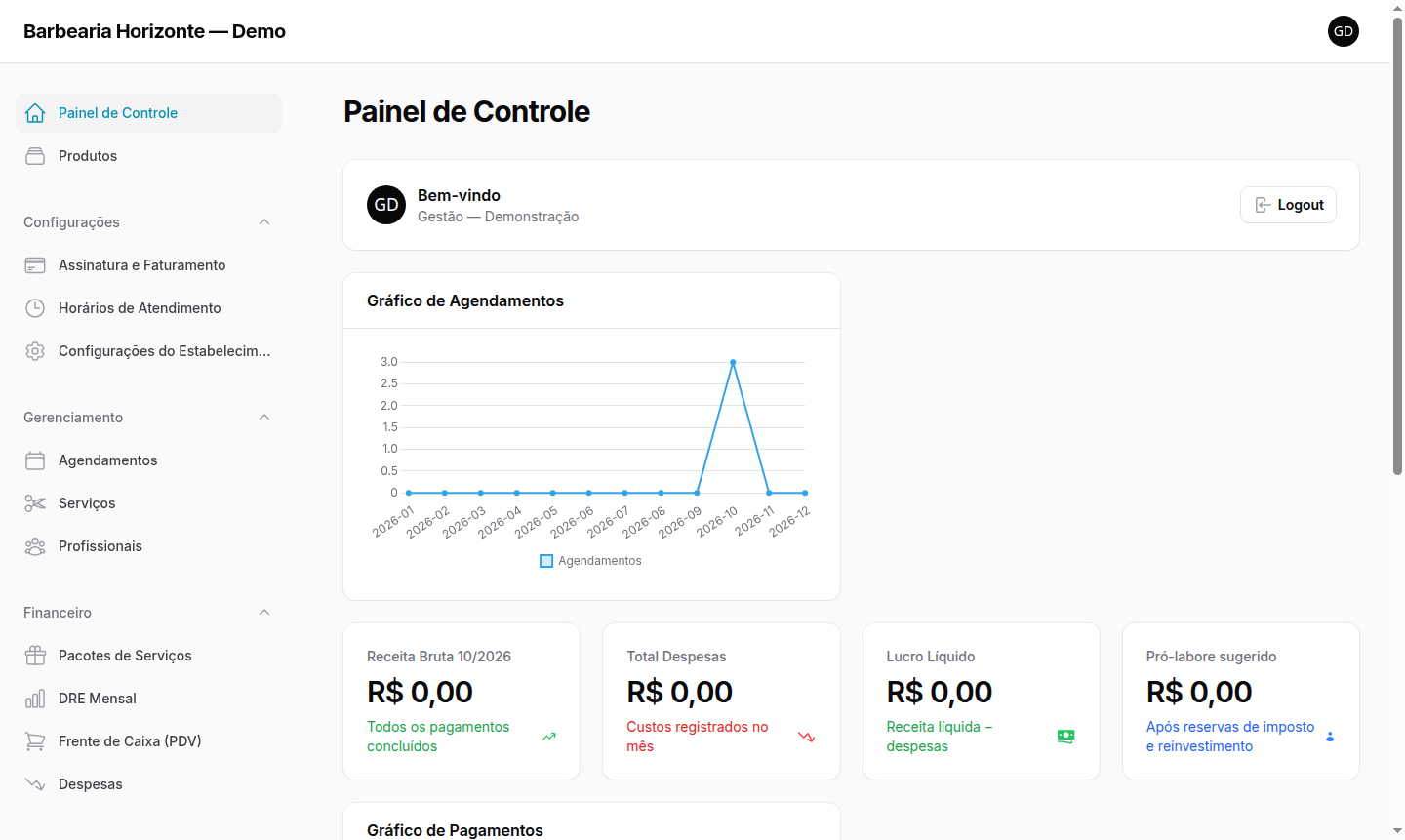 2. Acompanhe a operação no NexusFlow, com dados fictícios